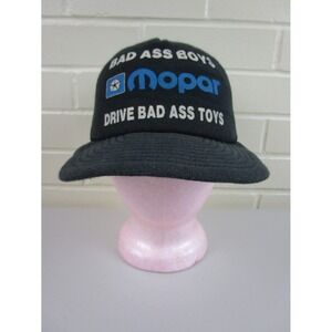 Vintage Mopar Snapback‎ Trucker Hat 1980's Screen Stars Bad Boys Bad Toys 50/50